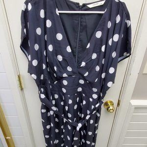 Eshakti black and white polka dot dress size 26!  New!